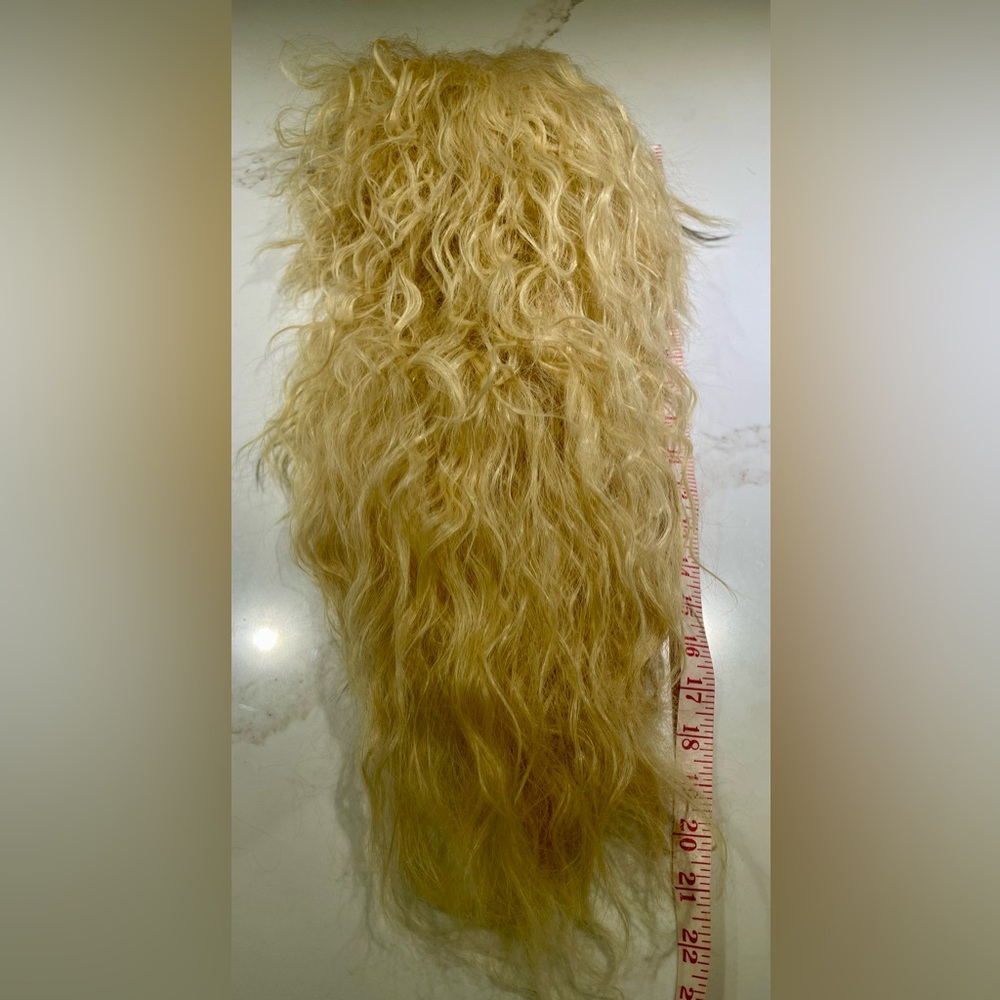 🥳🥳 2Fer HAIR, 20” & 22” long, Kinky/Curly with long layers, bangs, Blondes - Picture 14 of 16